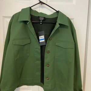 Jones New York Olive Green Casual Jacket